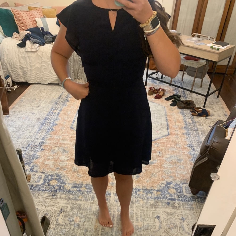 Navy Banana Republic Dress